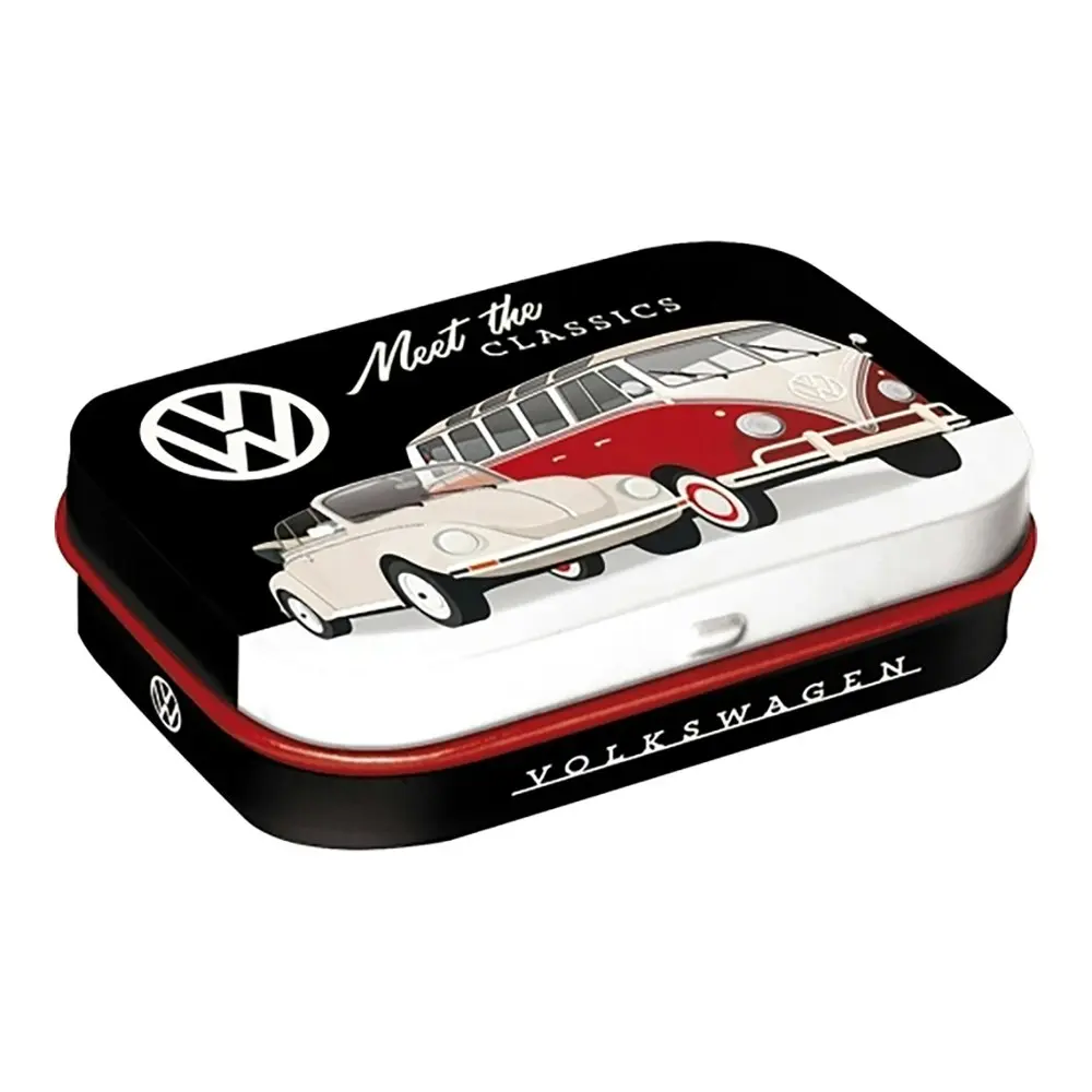 Nostalgic Art 6cm Mint Tin Box VW Meet The Classics Fresh Breath Candy Mints - Groceries