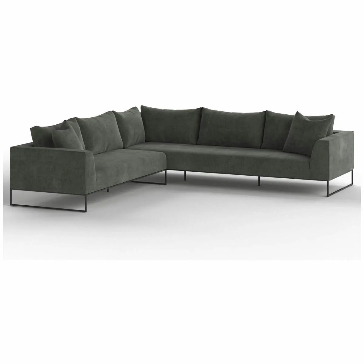 Kalona Vaeroy Modular Six Seater Left Facing Sofa Pewter - Furniture