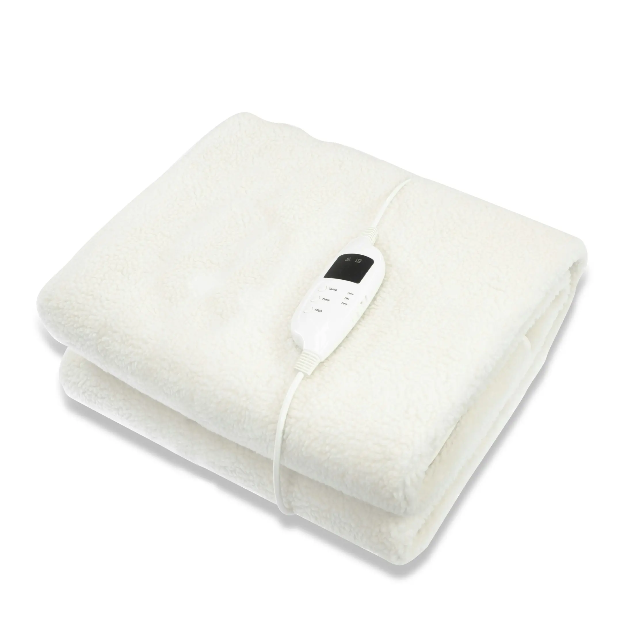 Laura Hill Heated Electric Blanket Fitted Fleece Underlay Throw Single - Home & Garden
