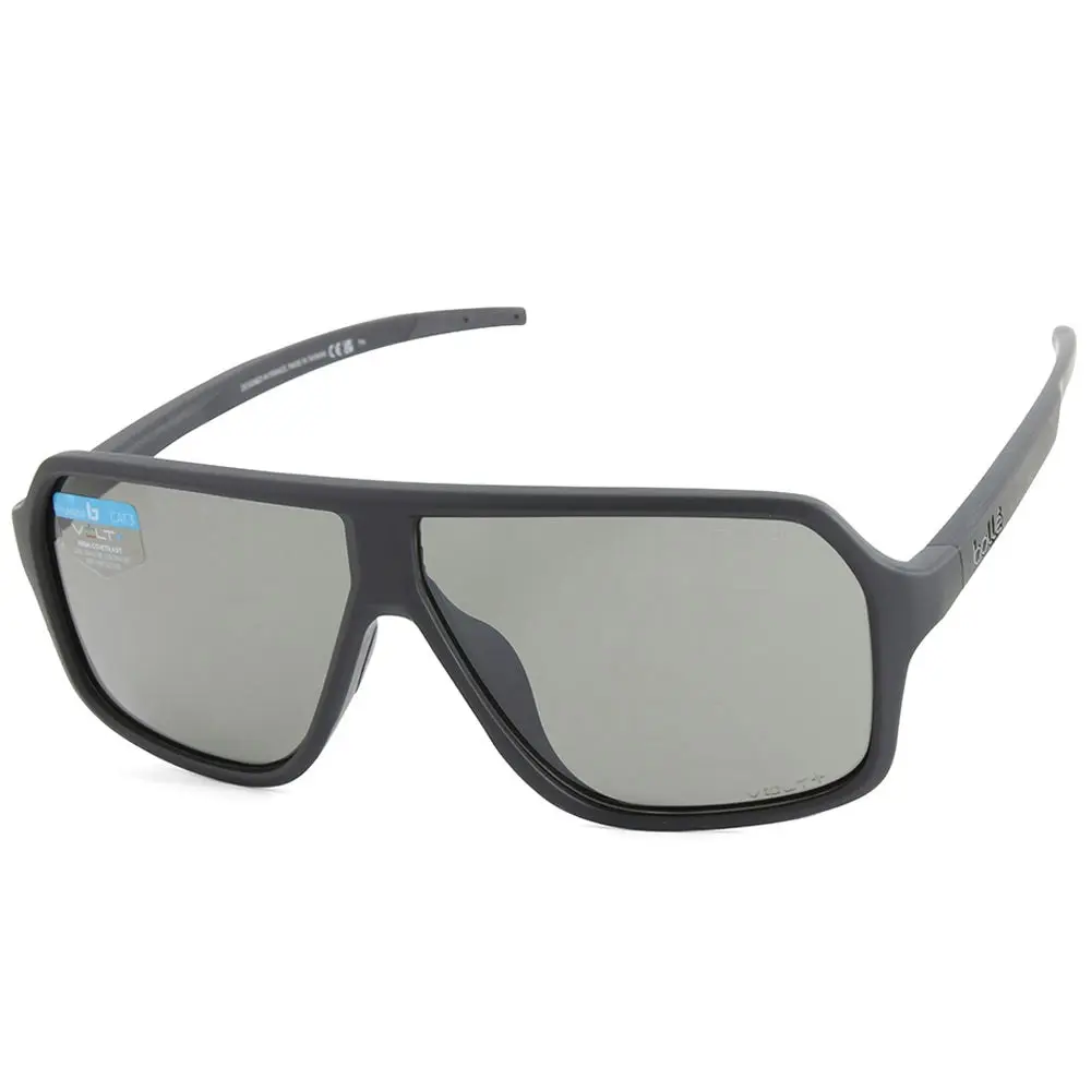 Bolle Prime Matte Black/Grey Volt+ Gun Polarised Men's Sunglasses BS030006 - Fashion