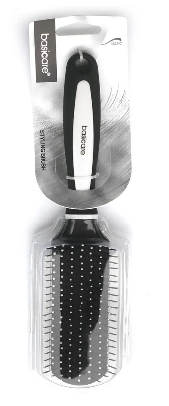 Basicare Styling Brush 26cm with Ball Tip Nylon Bristles for Smooth Hair Care - Beauty