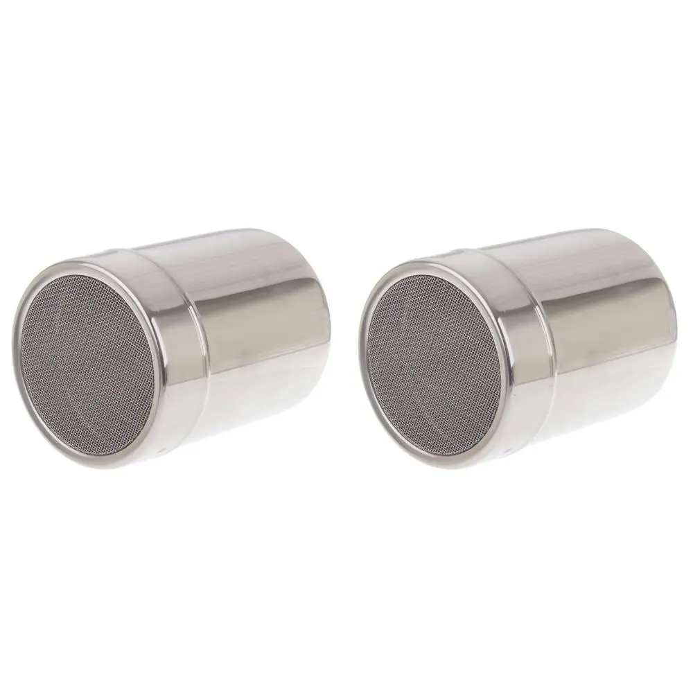 2x Appetito Stainless Steel Flour/Sugar Shaker Home Kitchen Cooking/Baking Tool - Home & Garden