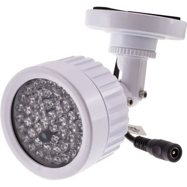 IR17 IP65 25m IR Illuminator w/ 48 LED Light for IR CCTV Security Camera White - Home & Garden