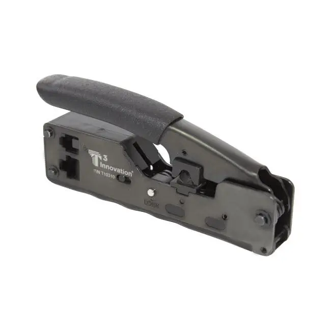 T3 T10310 Plastic RJ Crimping Tool for CAT6A/10GIG Crimp Termination 5003 Black - Hardware