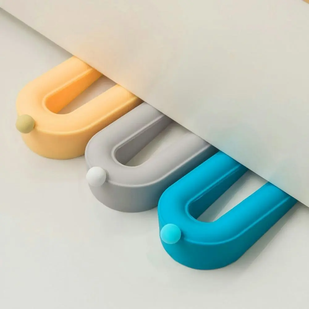 3 Pcs Door Stopper Reusable Shock Absorbent Block Wedge Door Handle Stopper - Hardware