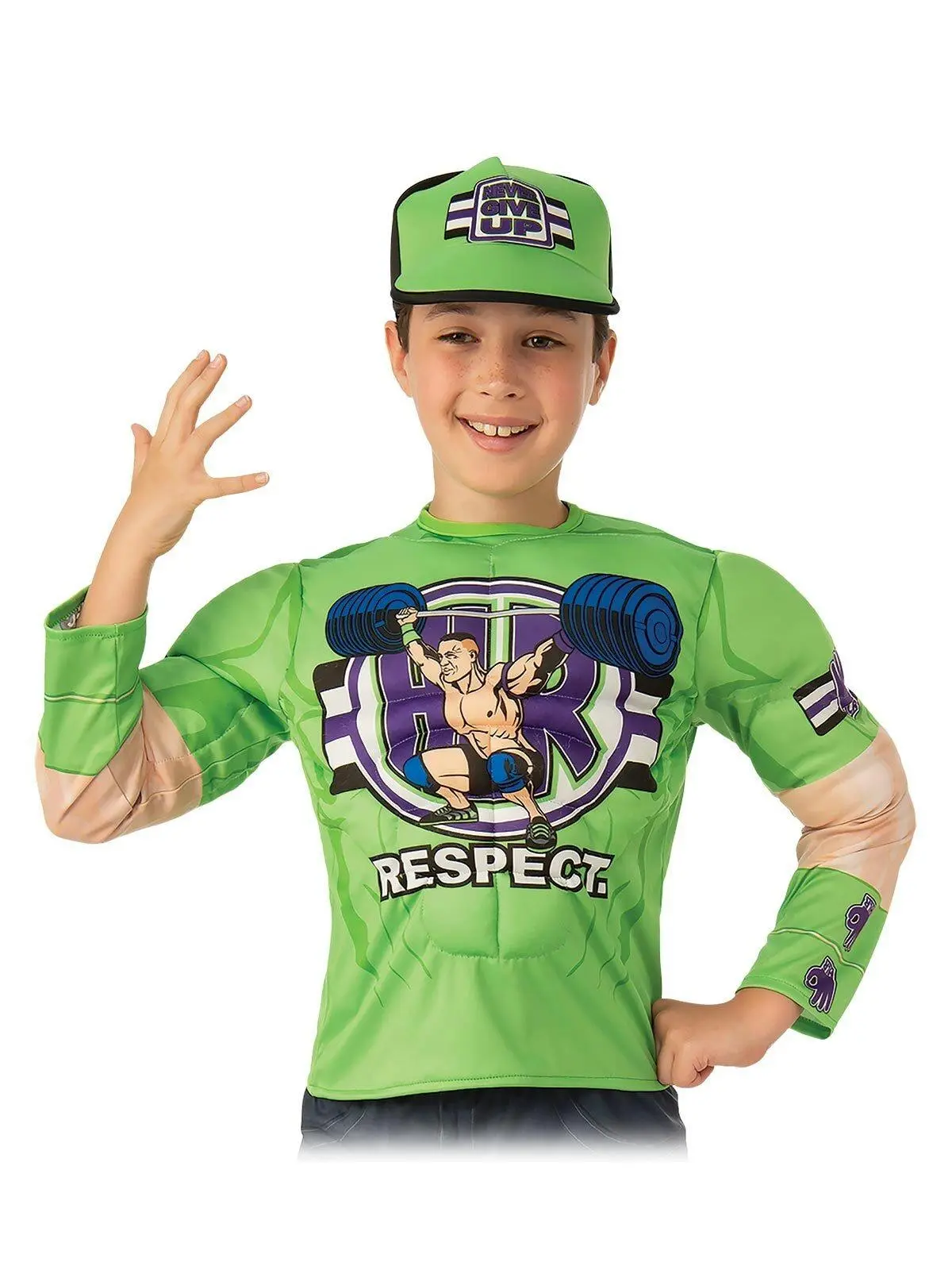 Rubies John Cena Dress Up Costume Top And Hat Kids/Boys/Children Size 6+ - Fashion