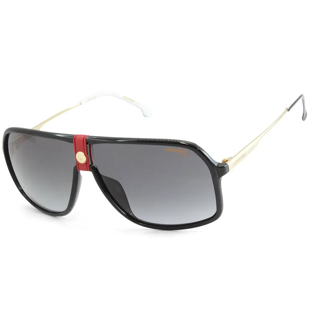 Carrera Shiny Black/Grey Gradient Men's Designer Sunglasses 1019/S Y11 9O - Fashion