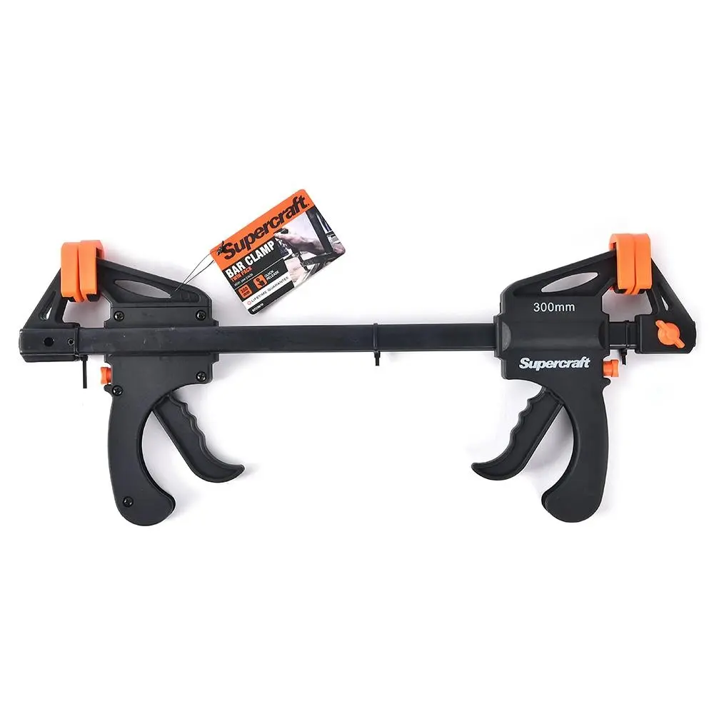 Supercraft 300mm Twin Bar Clamp Wood/Metal Working Workshop Home DIY Tool - Hardware