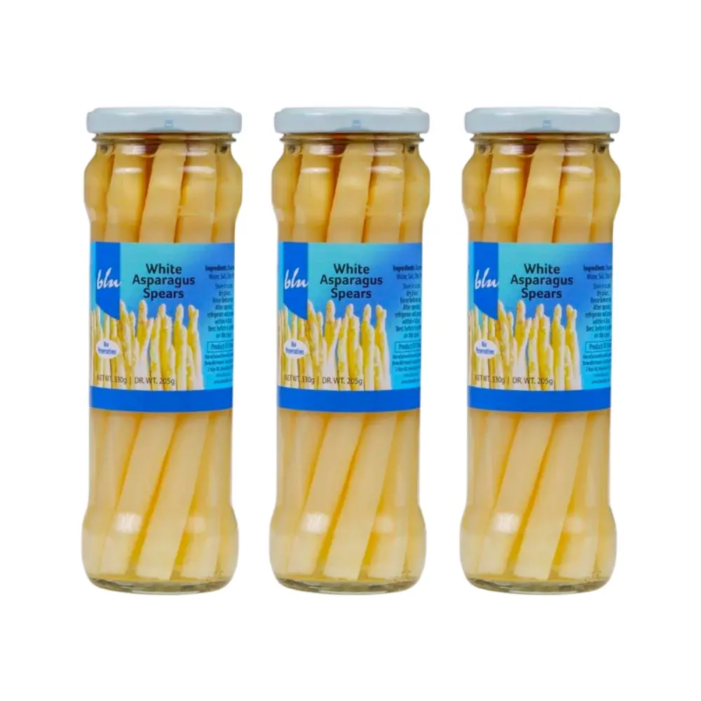Blu White Asparagus Spears 330g x 3 - Groceries