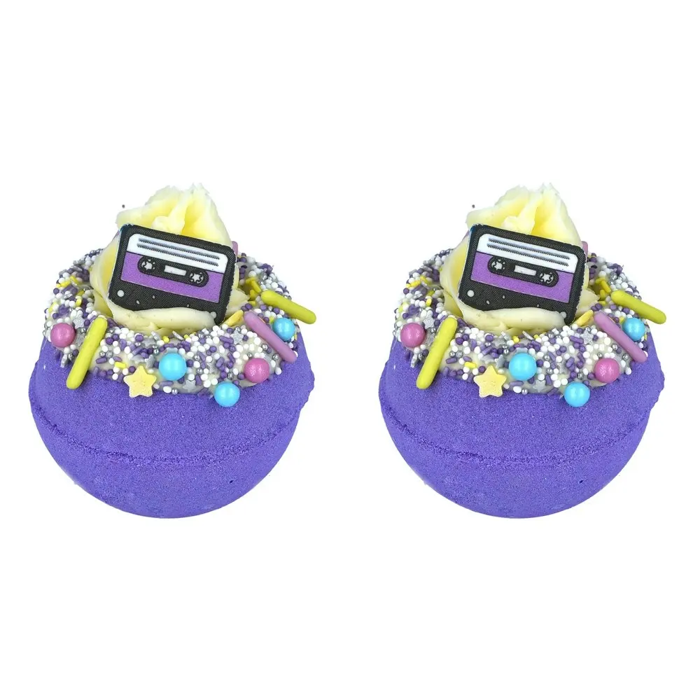 2PK Bomb Cosmetics Acceptable in the 80's Bath Bomb Blaster Body Fragrance Fizzy - Beauty