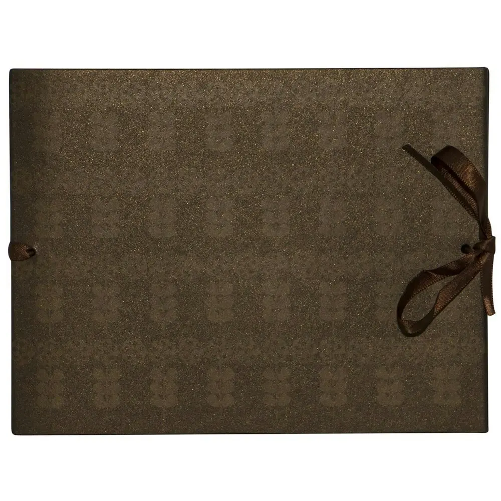 Lantern Studios Piccolo Photo Album/Picture Page Book Stripe Flower Chocolate - Photography
