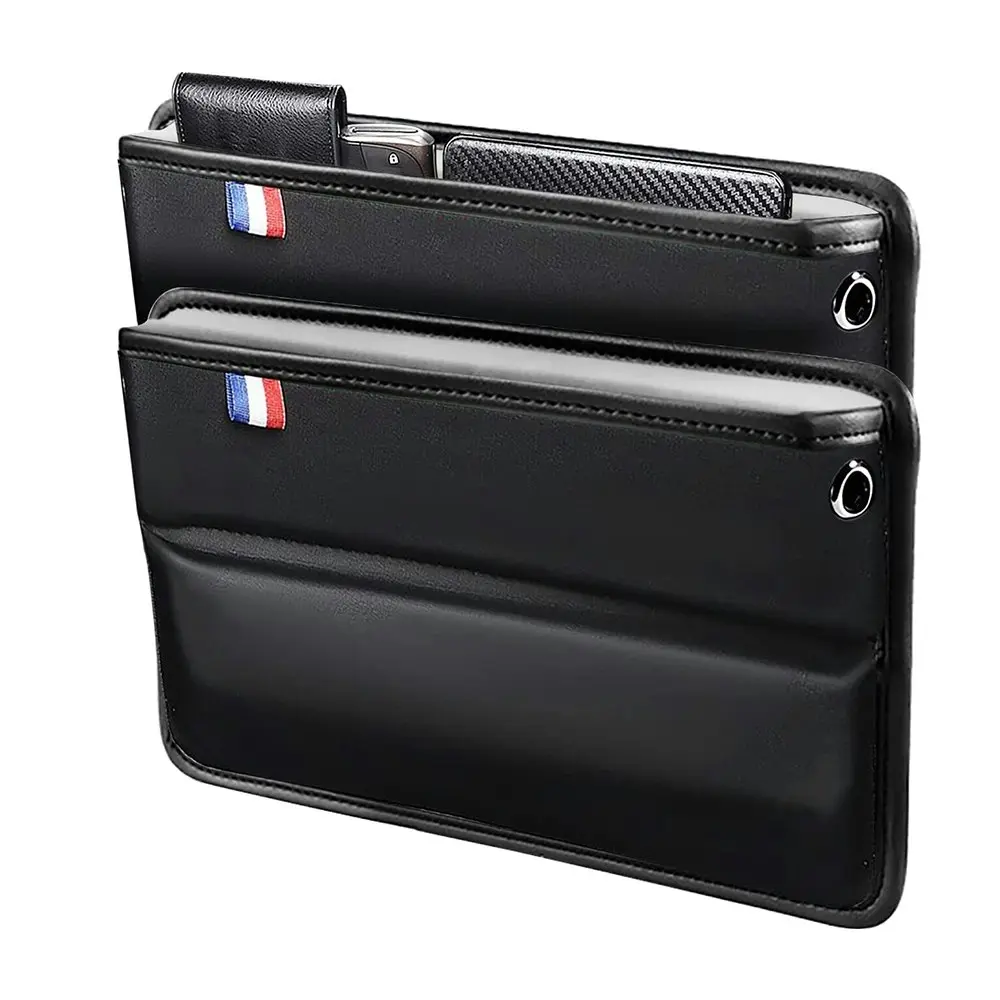 2Pcs Car Seat Gap Filler Organizer Universal Car Front Seat Crevice Storage Box - Automotive