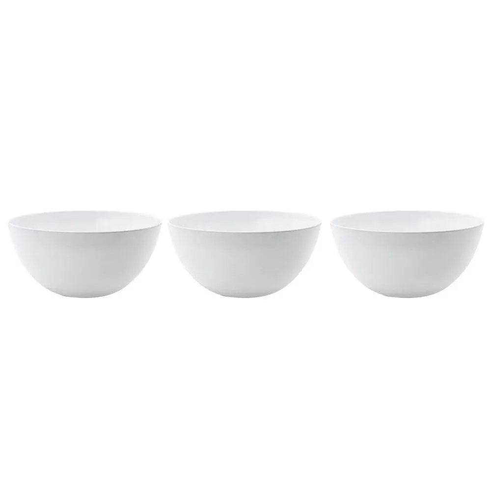 3x Lemon & Lime 25cm Melamine Deep Salad/Noodle Bowl Food Container Tableware WH - Home & Garden