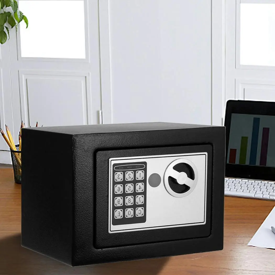 Traderight Group Digital Safe Electronic Security Box Home Office Cash Lock Deposit Password 6.4L - Home & Garden