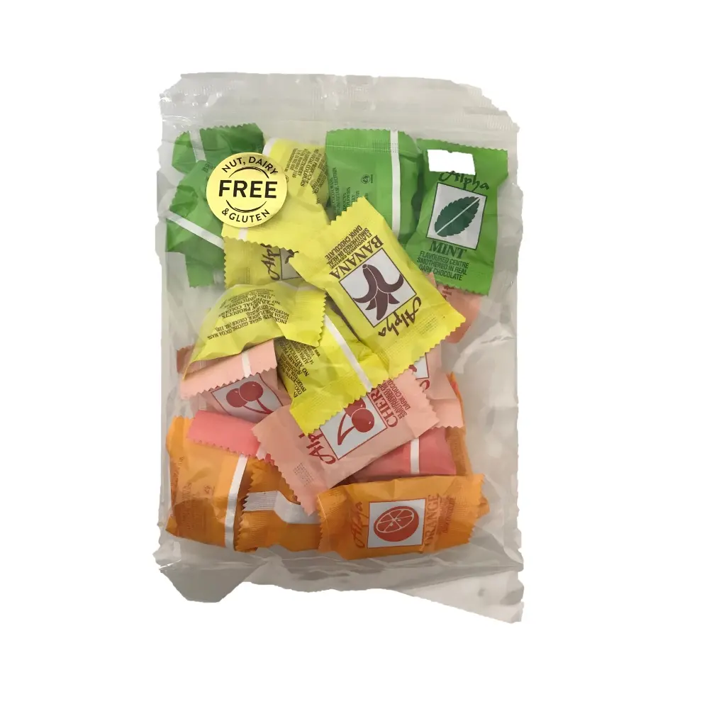 Alpha Chocolate Creams Mixed Flavours Bag Approx 20 Pieces 300g - Groceries
