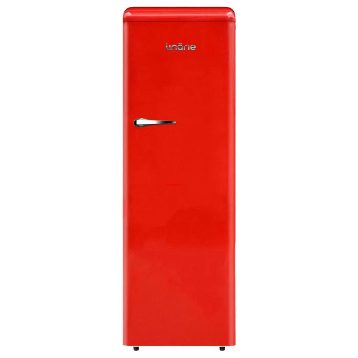 Linarie 328L Single Door Retro Larder Fridge Red - Home & Garden