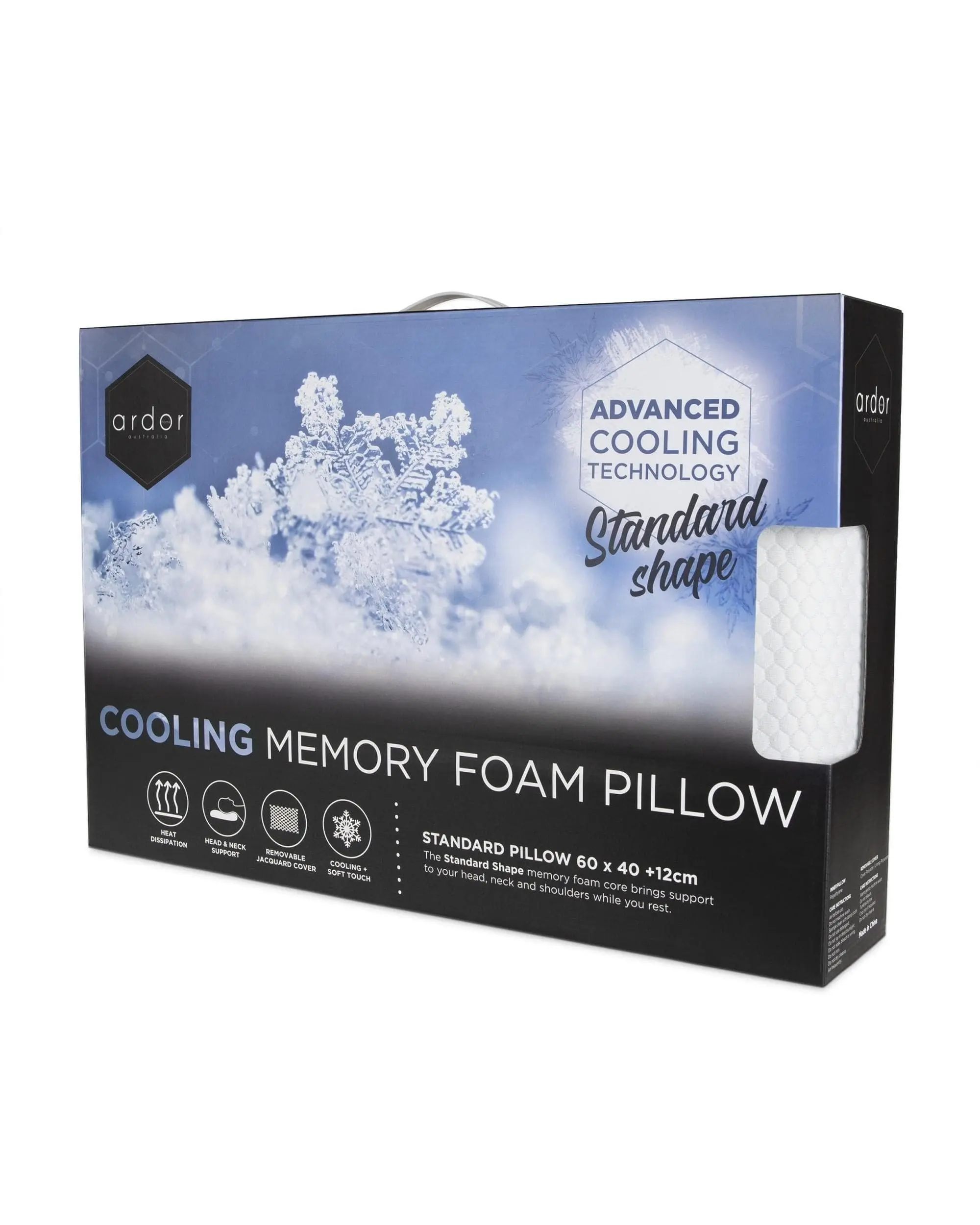 ARDOR "Cooling" MEMORY FOAM PILLOW STANDARD - Home & Garden
