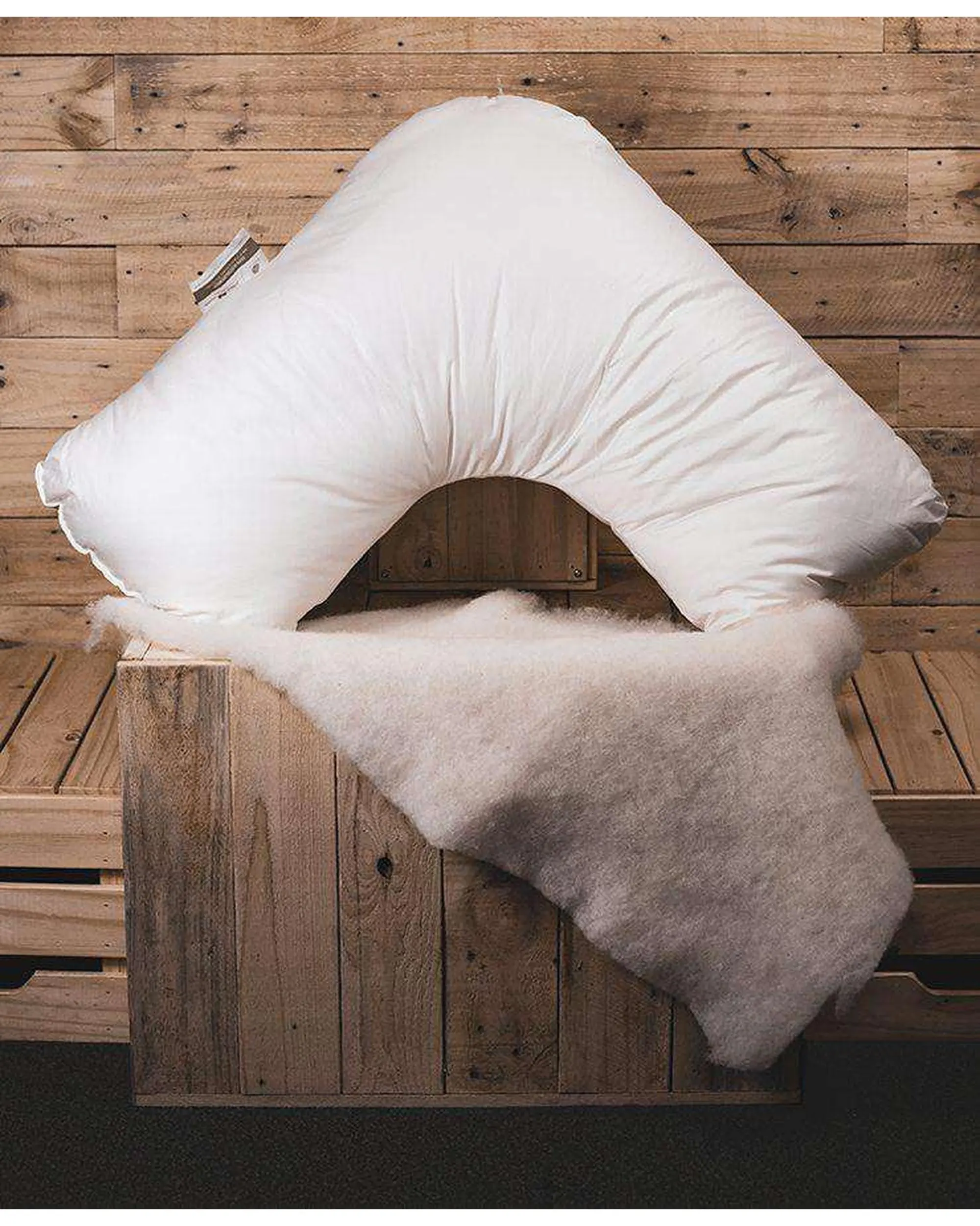 Aussie Wool Comfort 100% Wool TRI Pillow - Home & Garden