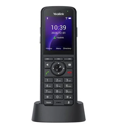 Yealink AX86R IP Phone - Cordless - Cordless - Wi-Fi, Bluetooth - 5 Multiple Conferencing - Wall Mountable, Stand Mountable - Black