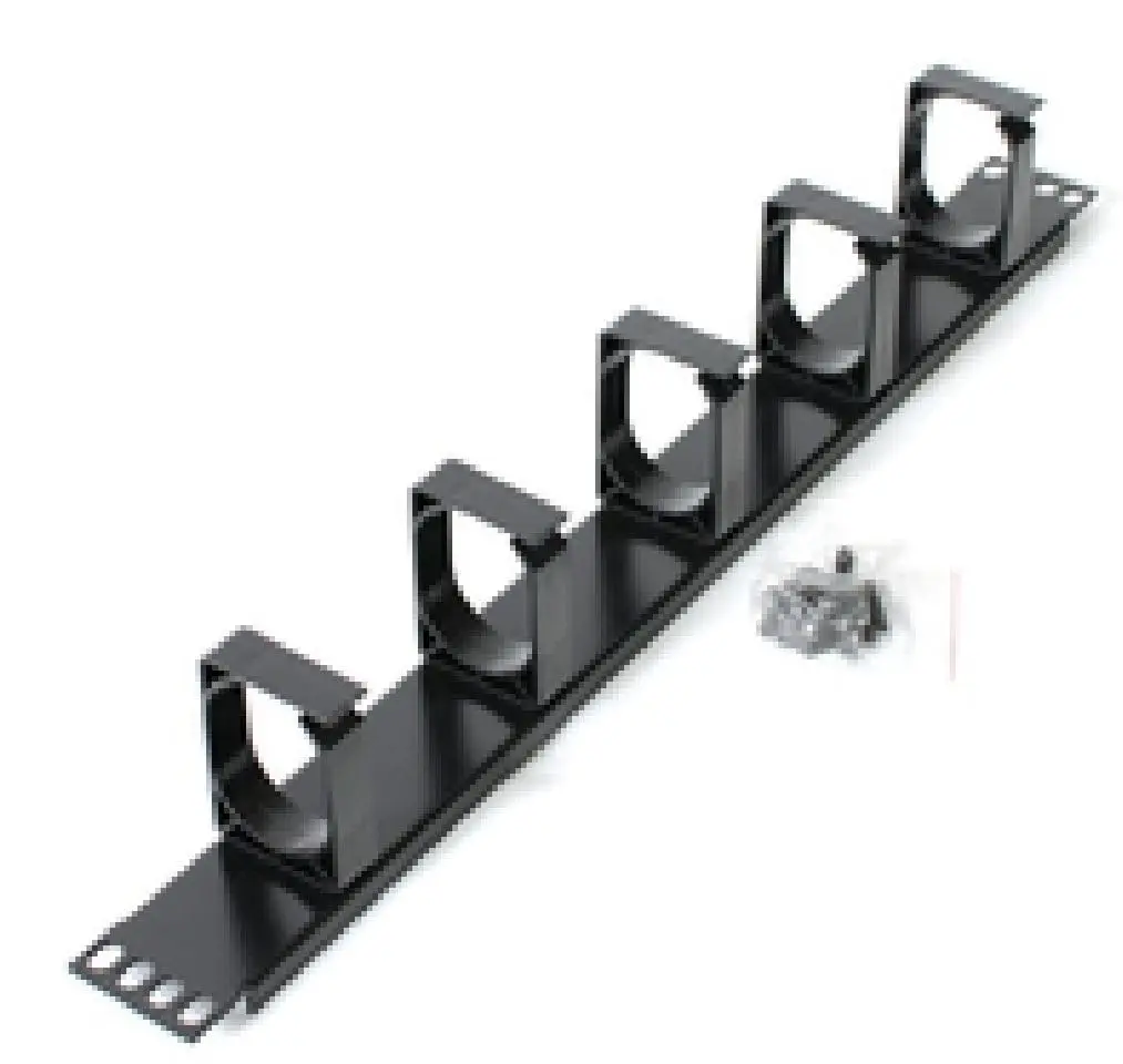 Astrotek 1U Rack Shelf Cabinet Mount Cable Management Plastic Panel Server Black - Electronics