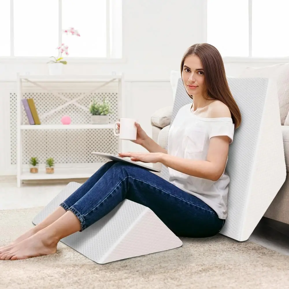 Starry Eucalypt Wedge Pillow Memory Foam Gel Cushion - Home & Garden