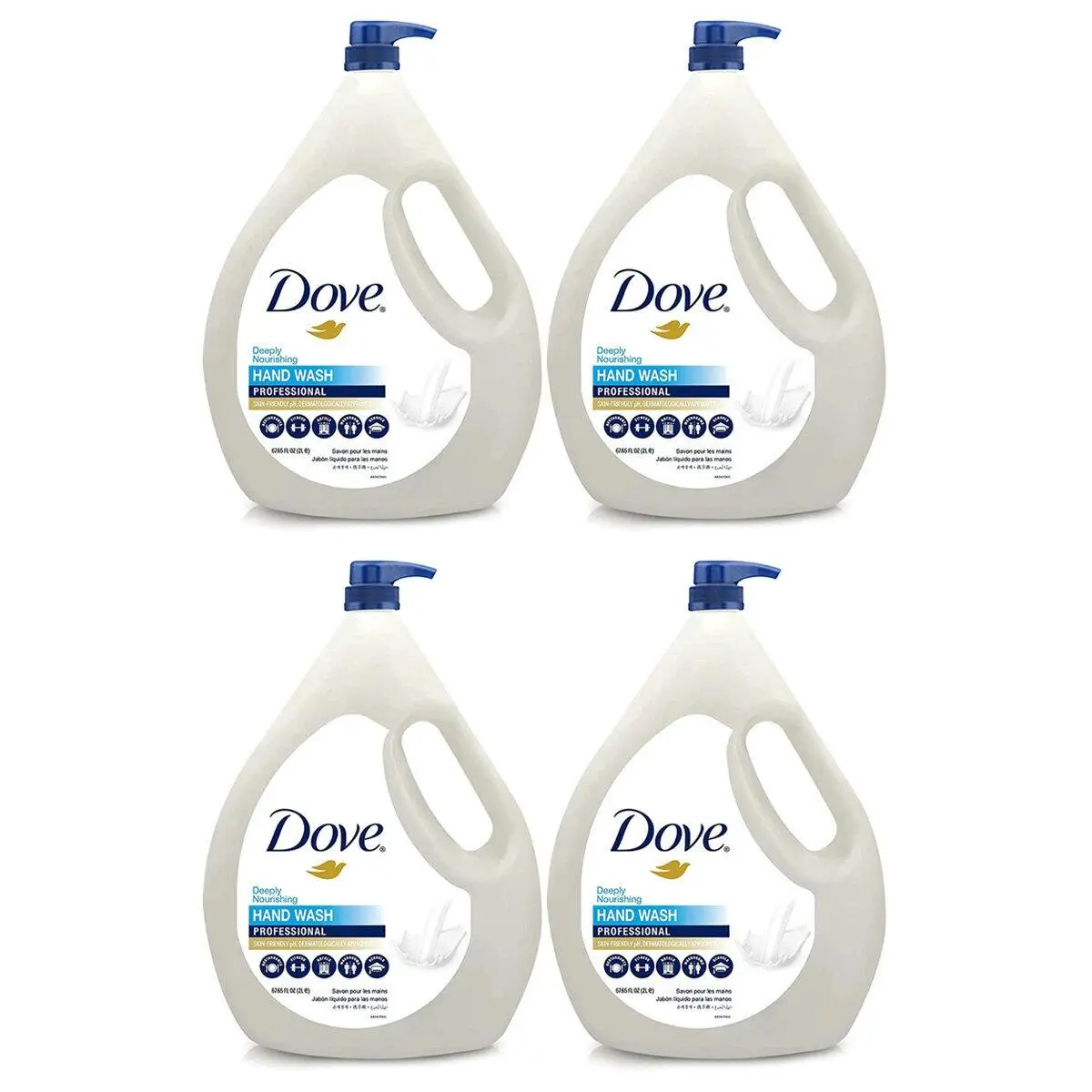 Dove 2L Deeply Nourishing Professional Hand Wash 4 Pack - Hardware