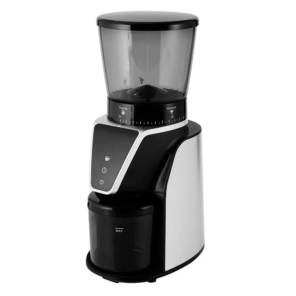 Healthy Choice 31.5cm Electric Burr Coffee Grinder/Bean Grinding Machine Black - Home & Garden
