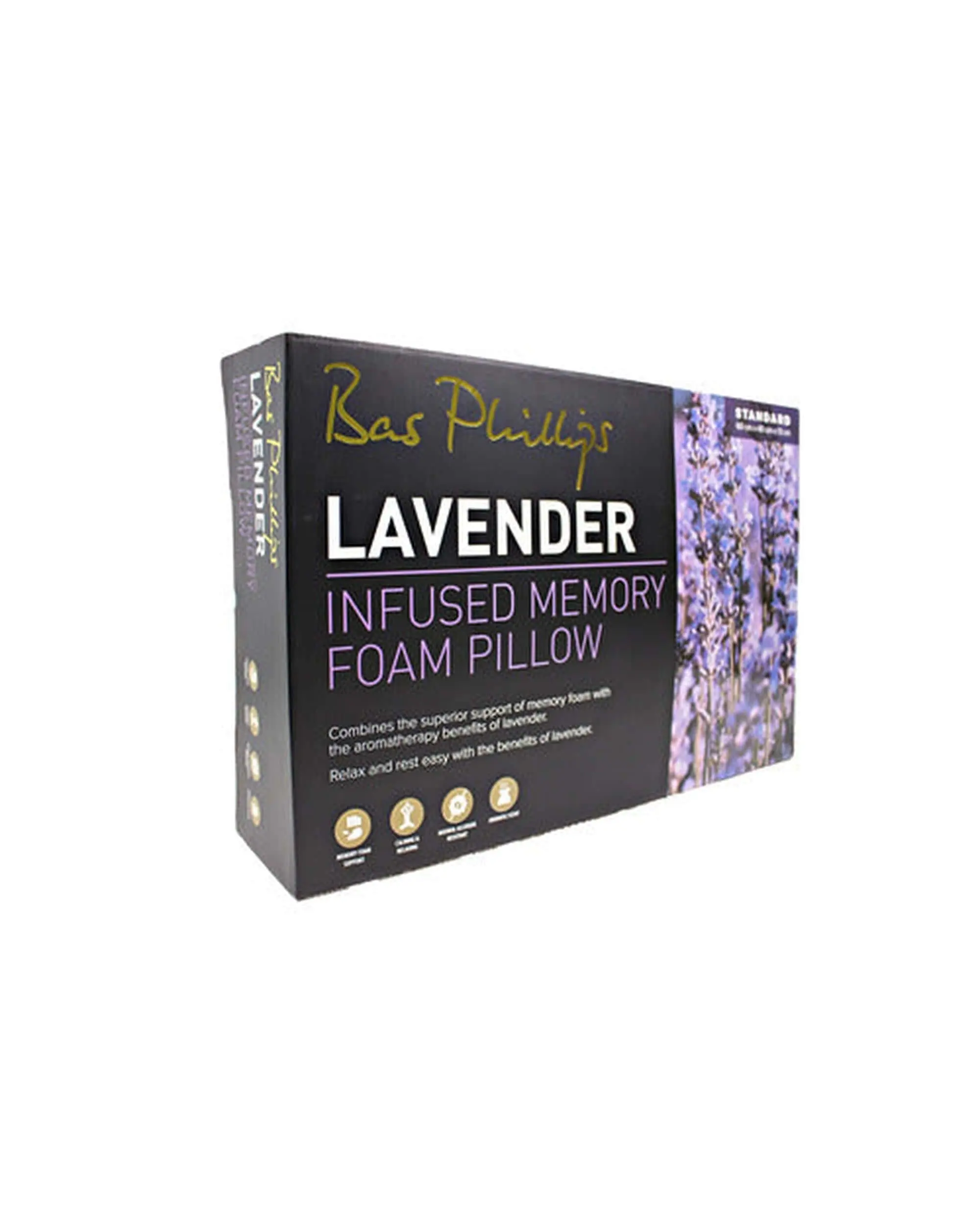Bas Phillips Lavender Infused Memory Foam Pillow - Home & Garden