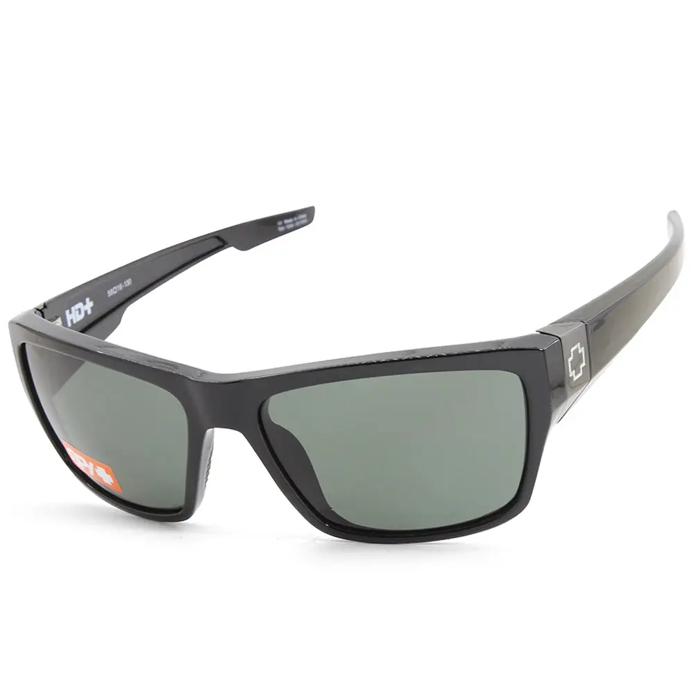 Spy Dirty Mo 2 Shiny Black/HD Plus Grey-Green Men's Sports Sunglasses