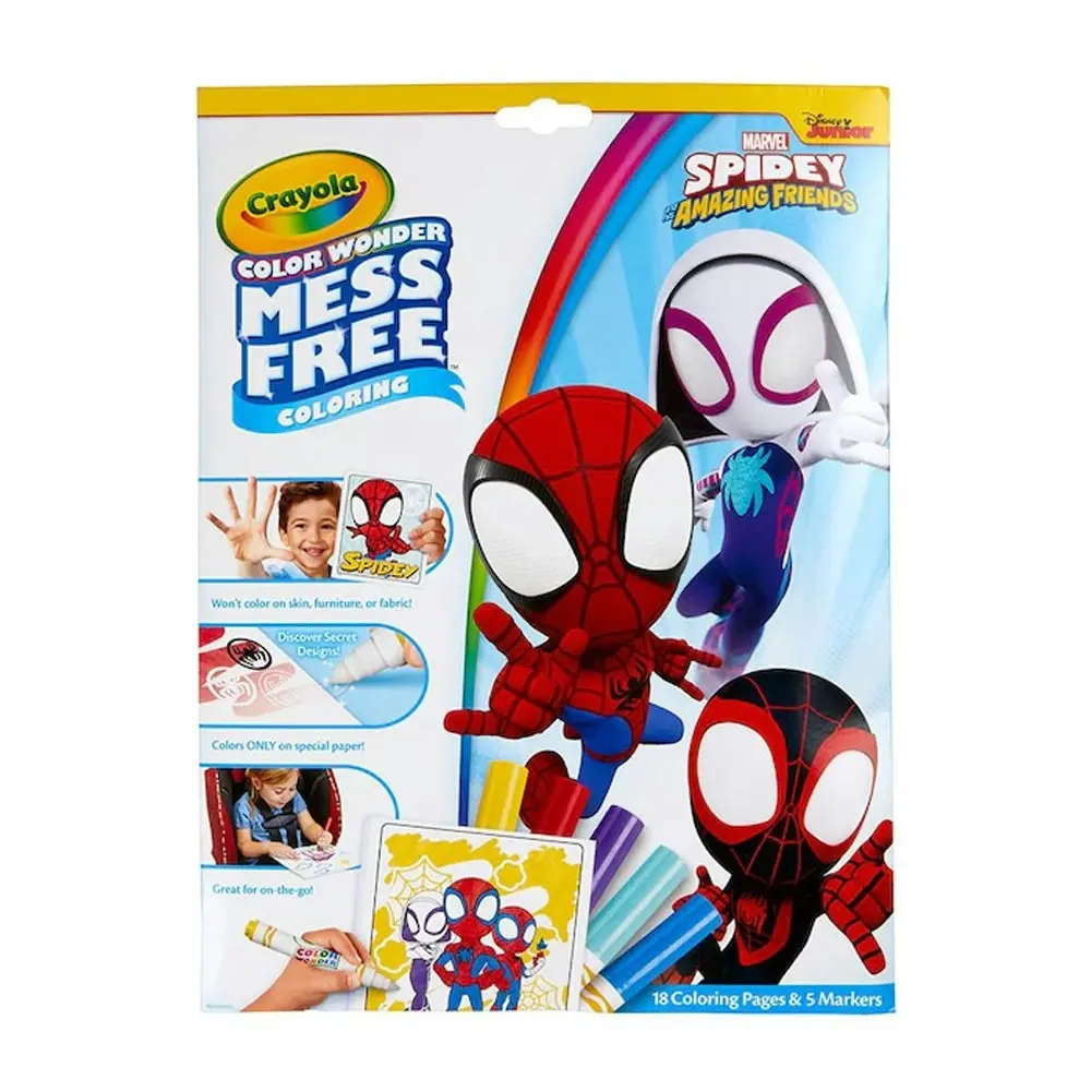 Crayola Colour Wonder Mess Free Colouring Pages/Marker Spidey & Friends Kids 3y+ - Entertainment