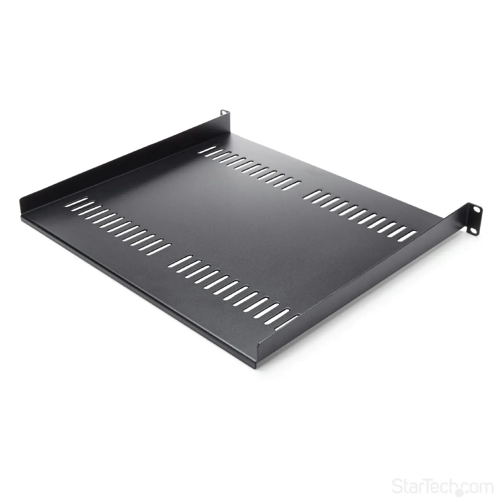 Star Tech 40cm 1U Vented Server Rack Cabinet Shelf 44lbs w/M6 Cage Nuts & Screws - Electronics