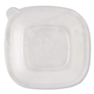 World Centric BQLCS24 Pla Lids For Fiber Bowls, 8.8 X 8.8, Clear, 200/carton