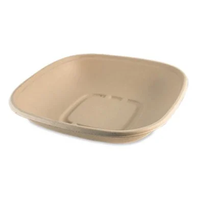 World Centric BQSC32LFS Fiber Bowls, 32 Oz, 8.3 X 8.3 X 1.8, Natural, Paper, 400/carton