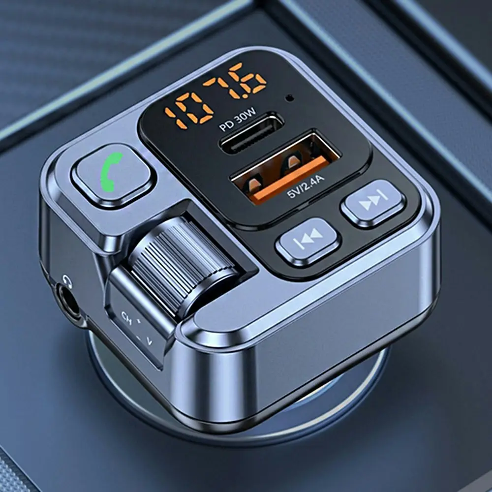 Handsfree FM Transmitter Wireless Bluetooth Car Kit MP3 Adapter Charger - Automotive