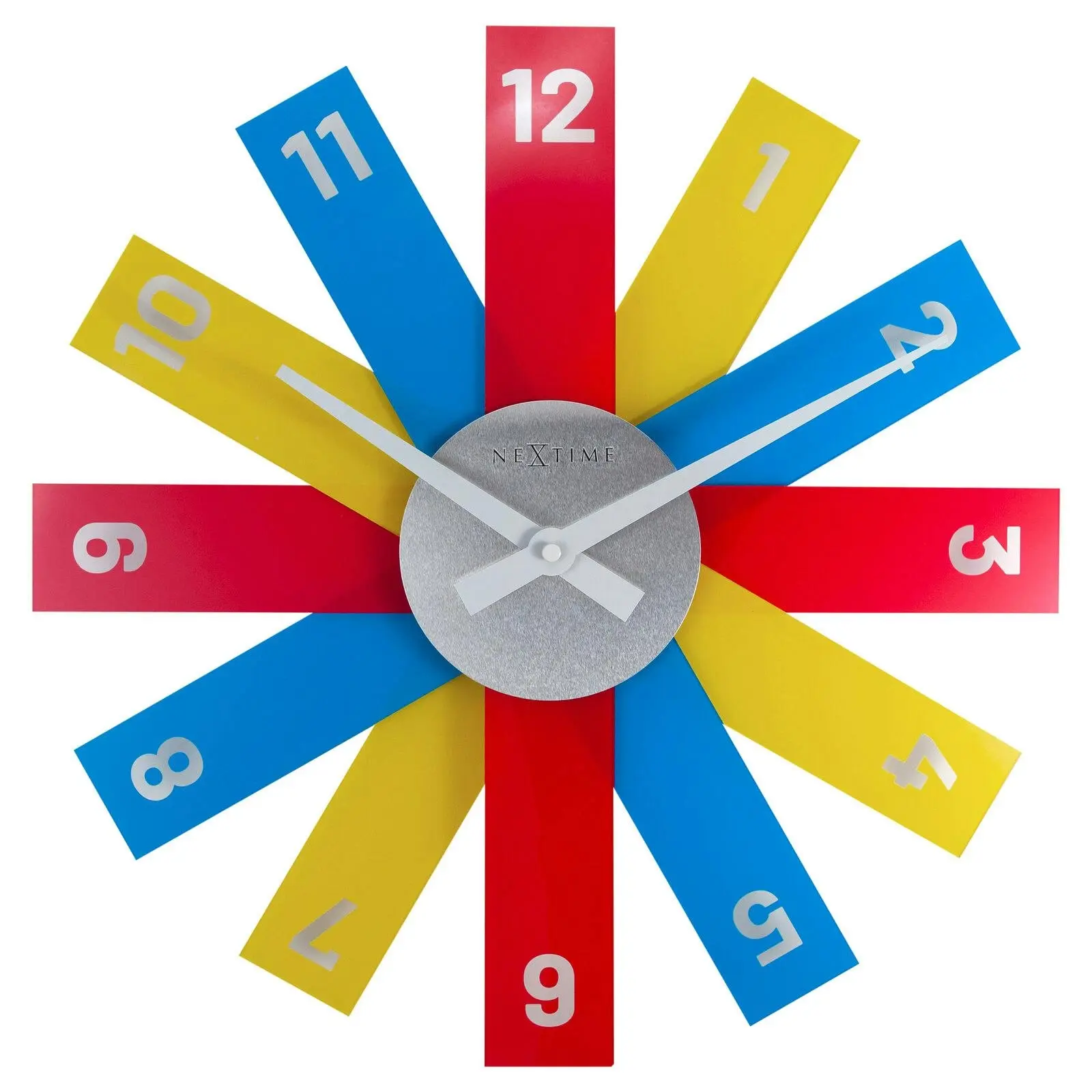NeXtime Plexi Acrylic 40cm Analogue Hanging Wall Clock Round Home/Room Decor - Home & Garden