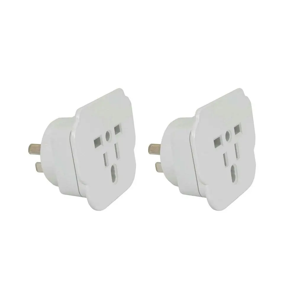 2PK Moki Travel Adaptor Durable/ Portable White Inbound - Universal to AU Device