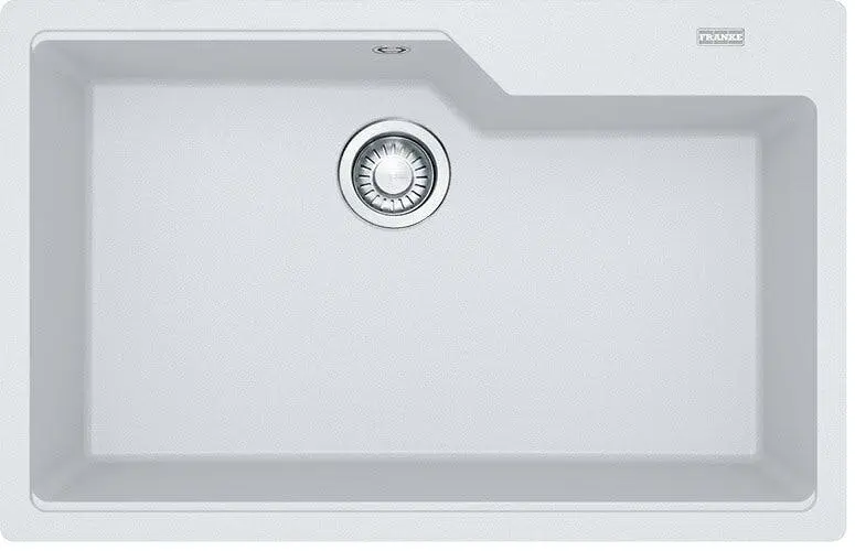 Franke Urban Fragranite 780mm Single Bowl Topmount Sink Polar White - Hardware
