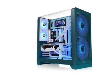 Thermaltake CA11F00MTWN00 View 390 Air Mid-Tower PC Case - Transformative Teal