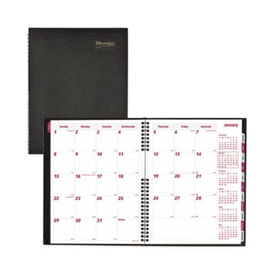 Rediform CB1262CBLK Coilpro 14-month Ruled Monthly Planner, 11 X 8.5, Black Cover, 14-month: Dec 2025 To Jan 2027