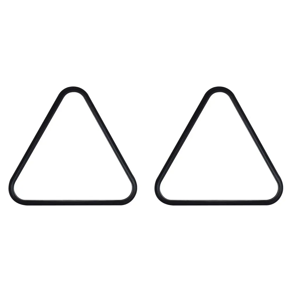 2x Formula Sports PVC Triangle 10-Ball Billiard Rack Accessory 1 7/8" Size Black