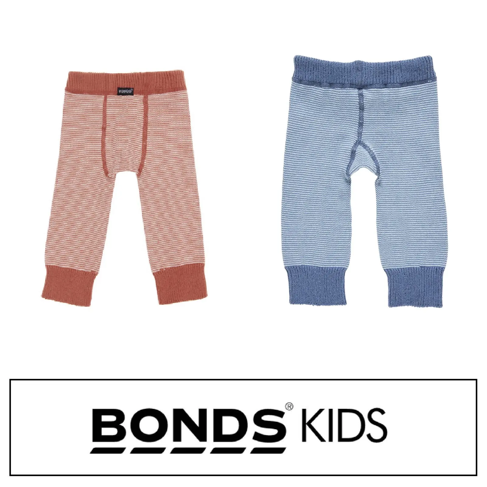 3 x Bonds Baby Cotton Leggings Stripe Knit Crawling Crawler - Fashion
