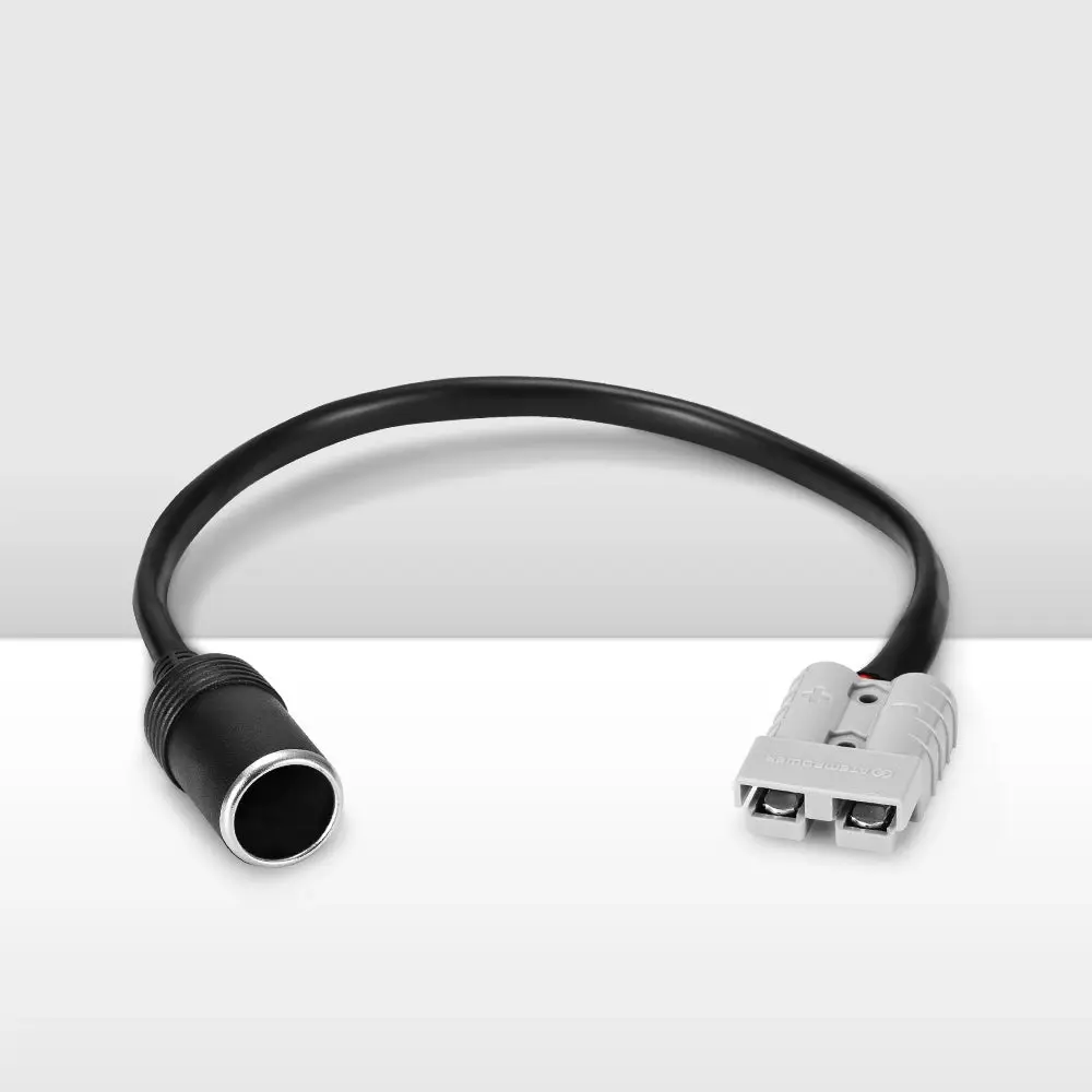 Atem Power 50A Anderson Style Plug to Cigarette Female Connector Socket Cable - Automotive