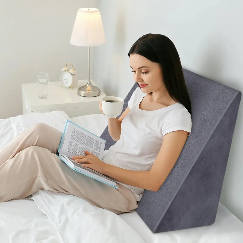 Starry Eucalypt Wedge Pillow Memory Foam Cool Gel Back Support - Home & Garden