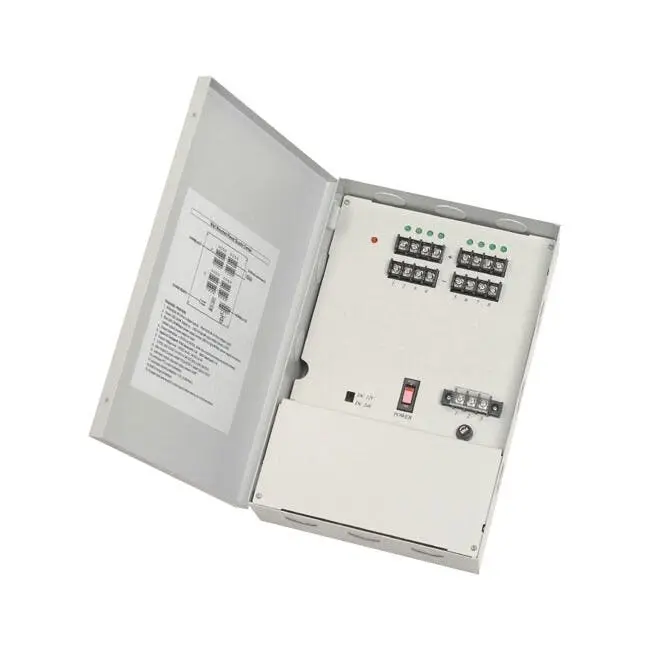 Doss 4A 8 Port DC12V Regulated Wall Mounting Power Supply w/ Built-In 3A Battery