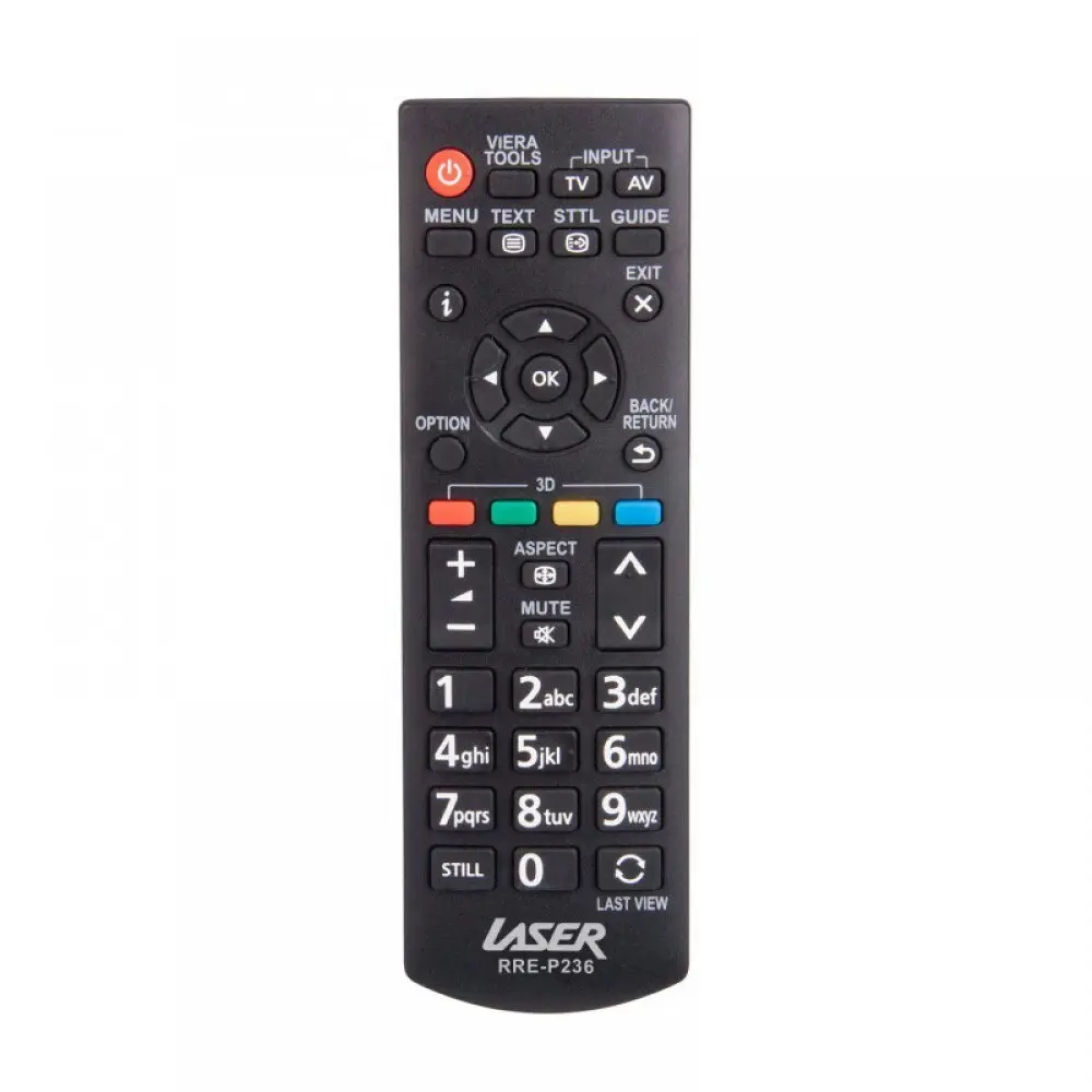 Laser Universal Remote Control Replacement Spare For Panasonic Plasma TV Black - Electronics