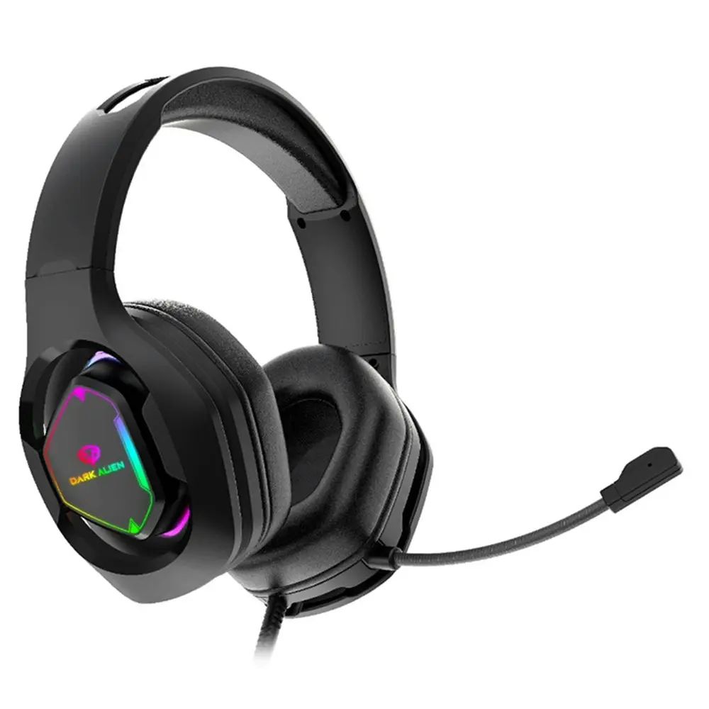 Noise Cancelling Headphones Subwoofer Luminous Band Microphone Gaming Headphones - Electronics