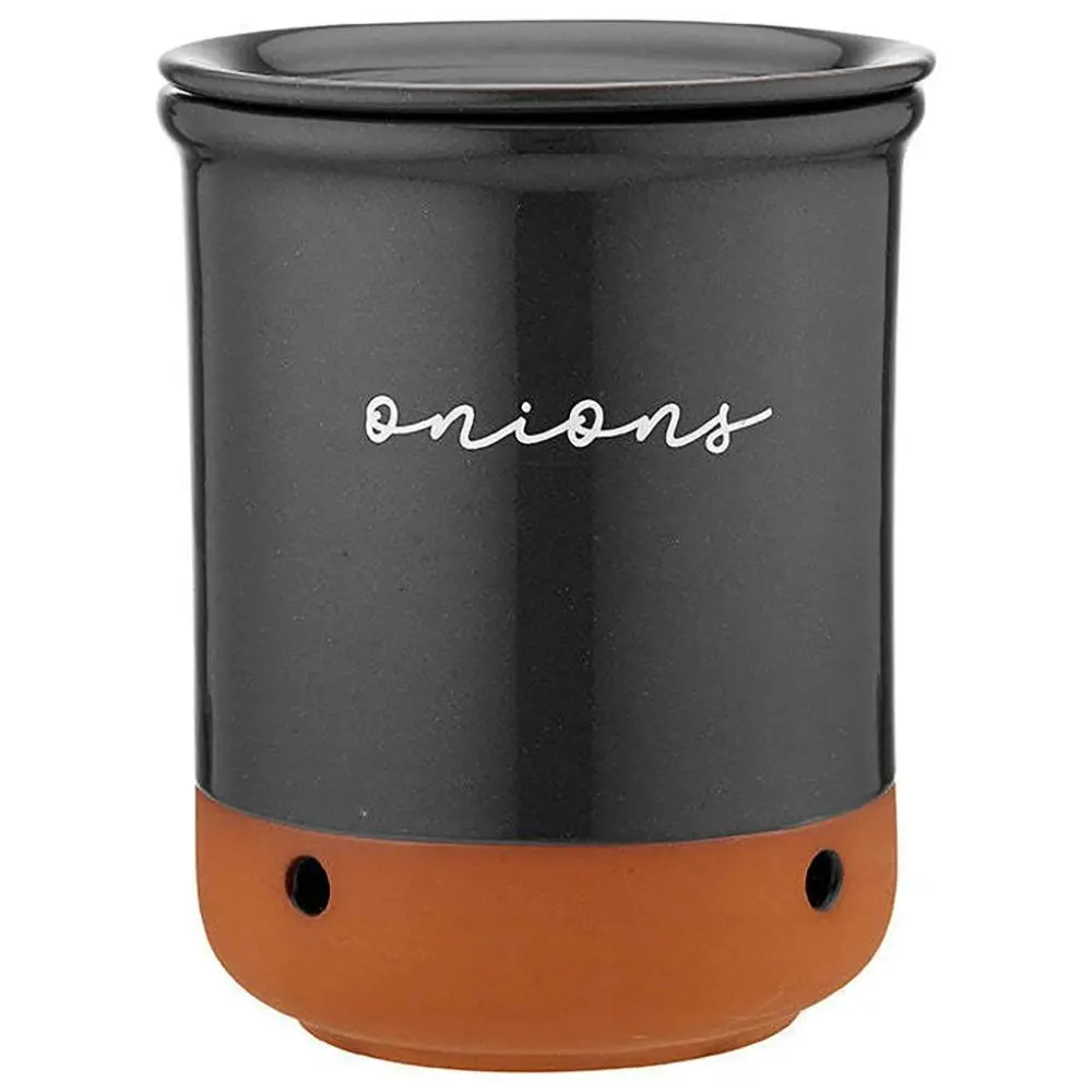 Ladelle 21cm Eco Terracotta Charcoal Onion Vault Food Storage/Organisation - Home & Garden