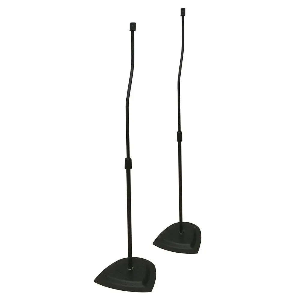 Tauris Adjustable Height Satellite Bookshelf Speaker Stand/Mount/Bracket Black - Electronics