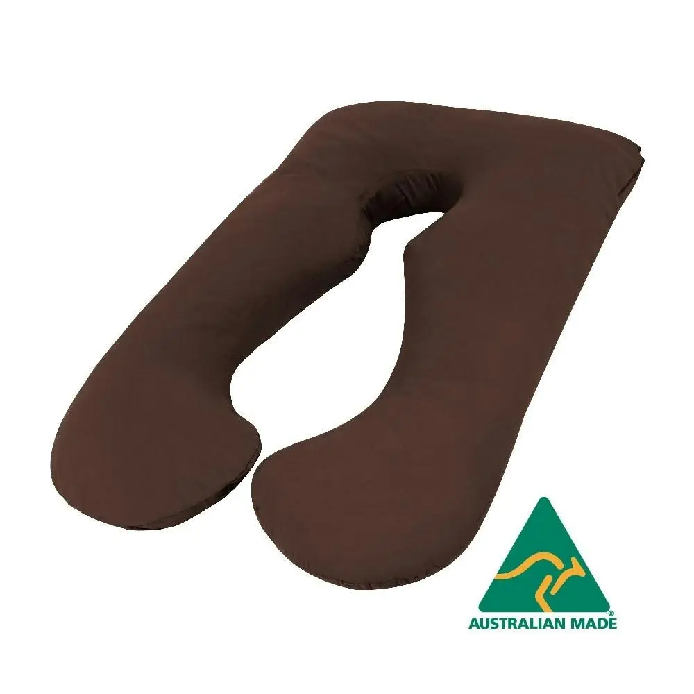 Chocolate Color Aus Made Maternity Pregnancy Nursing Sleeping Body Pillow - Home & Garden