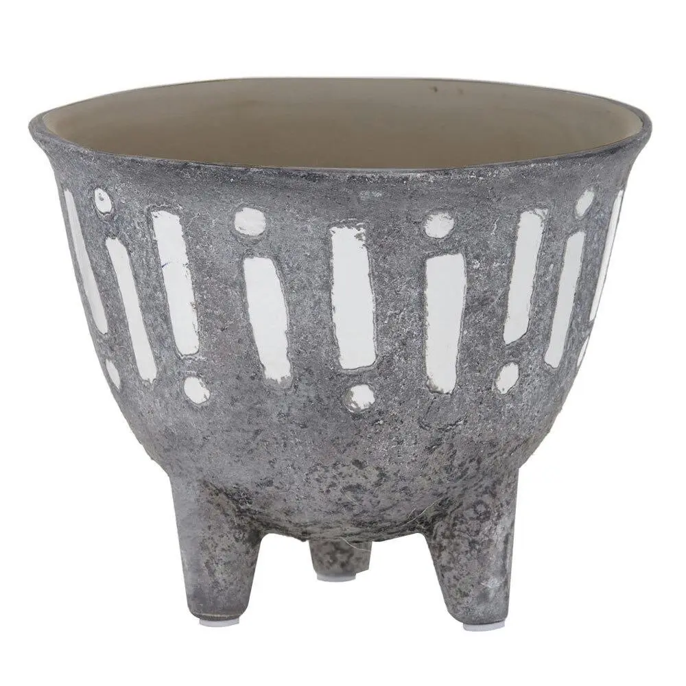 Rogue Zaidan Plant 15cm Pot Ceramic Home/Garden Decor f/Artificial Plants GRY/WH - Home & Garden